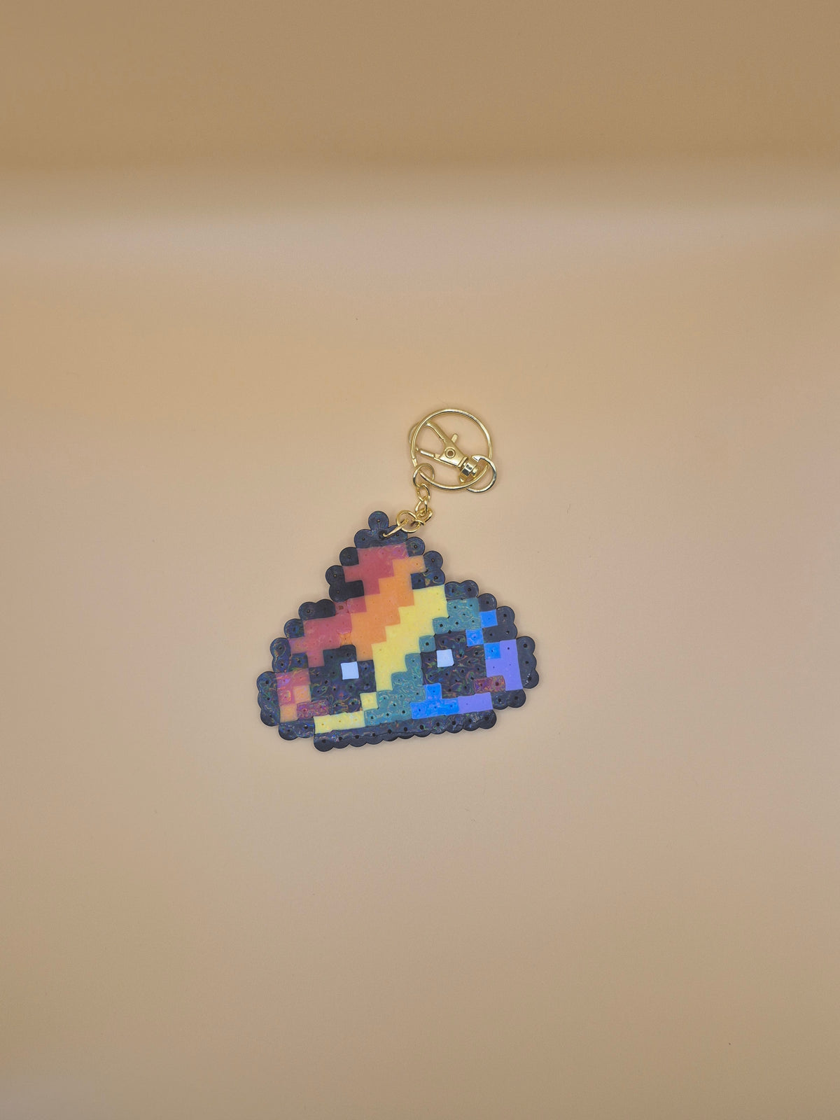 Rainbow Poop Keychain