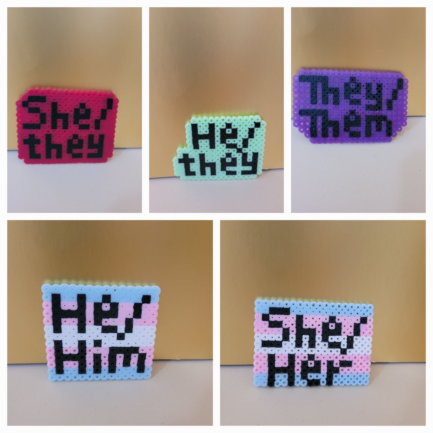 Pronoun pins
