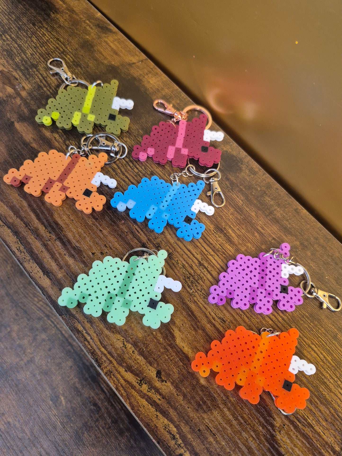 Triceratops Keychains
