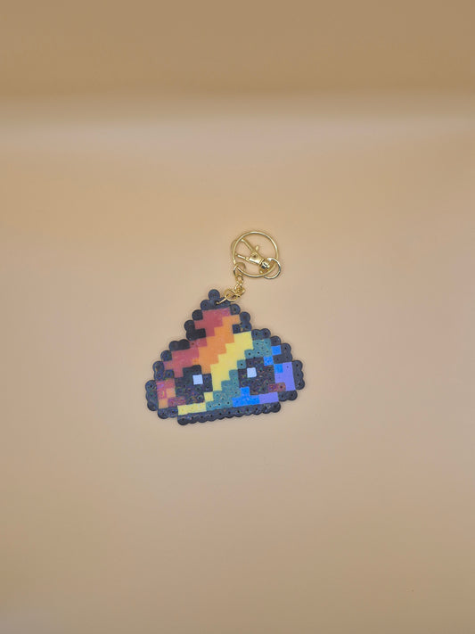 Rainbow Poop Keychain