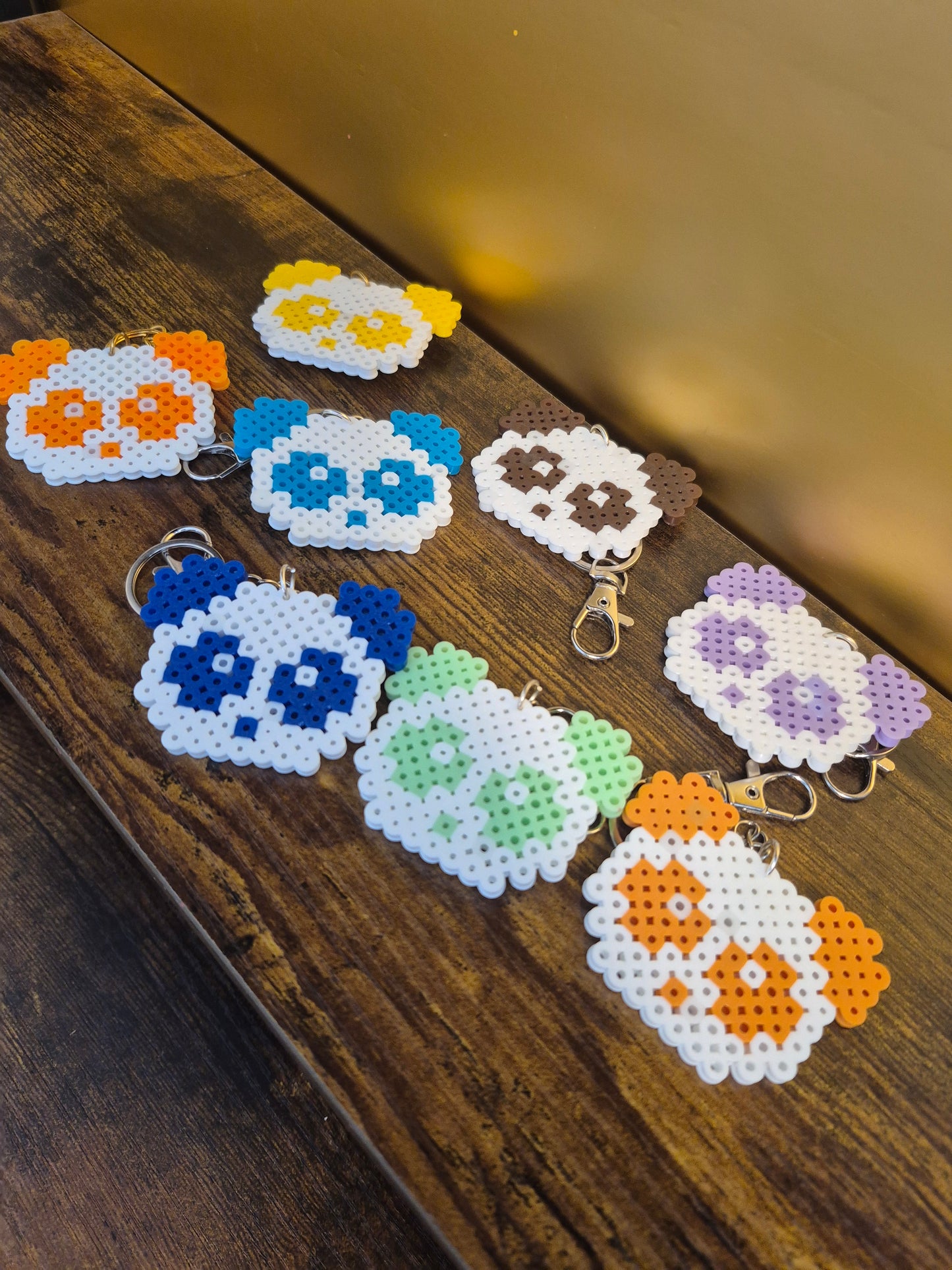 Panda face keychain